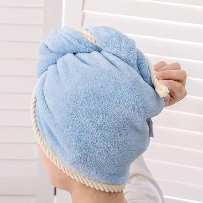 Premium Microfiber Hair Dryer Cap 65x30cm Reduce Frizz and Protect Breakage for All Hair Types Hair Cap - Image 1